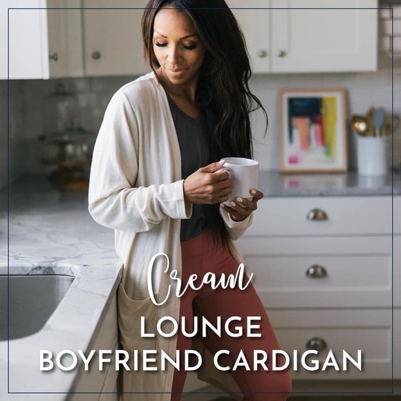 ZYIA Sweaters Zyia Cream Boyfriend Cardigan Womens Xl Guc Poshmark